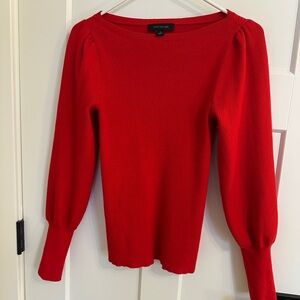 Ann Taylor Bold Red Knit Top